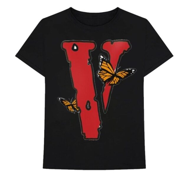 Vlone X Juice Wrld Butterfly T-Shirts