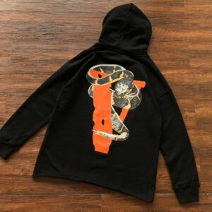 One Eye Snake Vlone Black Hoodie