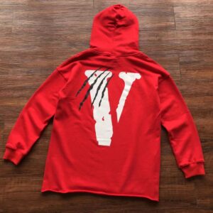 Vlone Black Panther Red Hoodie