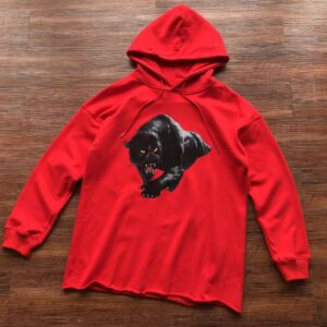 Vlone Black Panther Red Hoodie