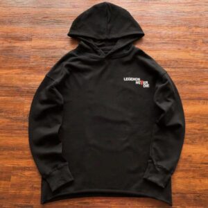 Vlone Blue Fire Black Hoodie