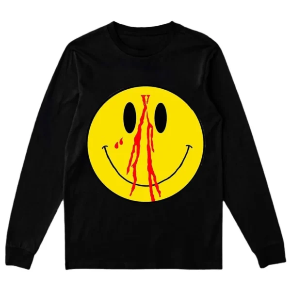 Vlone Blood Smiley Face Black Sweatshirt