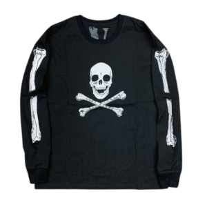 Vlone Skull and Bones Long Sleeve Sweatshirt – Black