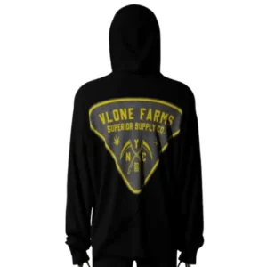 Black Vlone Farms Badge of Honor Hoodie