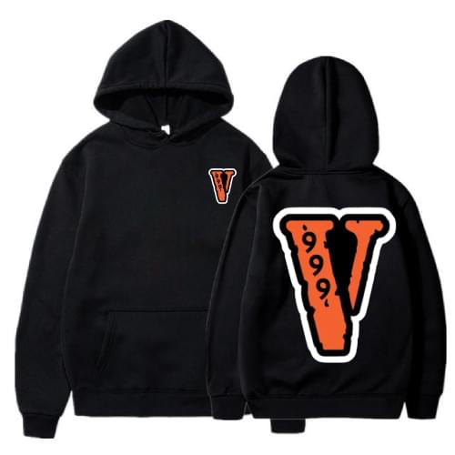 Vlone x Juice WRLD 999 Black Hoodie Vlone explores the visual language of Juice WRLD across a range of hoodies, T-shirts and other merchandise. The streetwear imprint brings the l